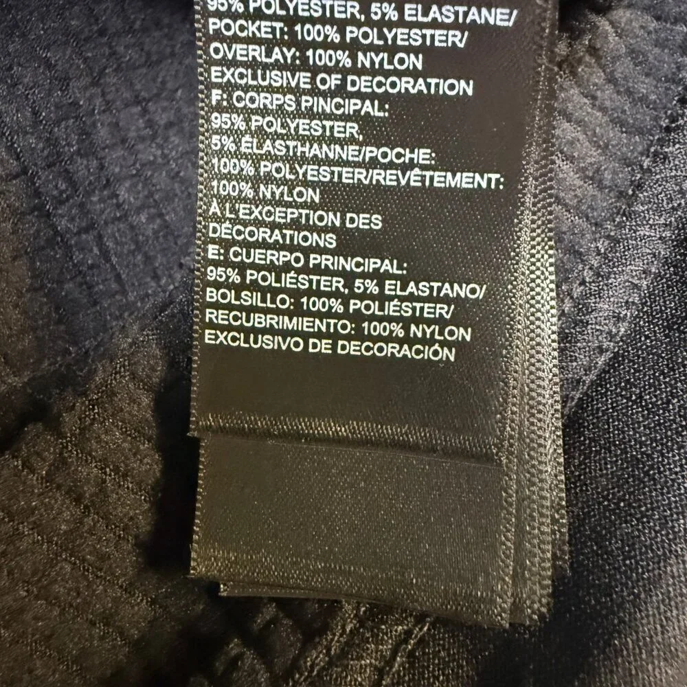 The North Face Wayroute Full Zip Jacket Mens M Black Grid Fleece NWT‎